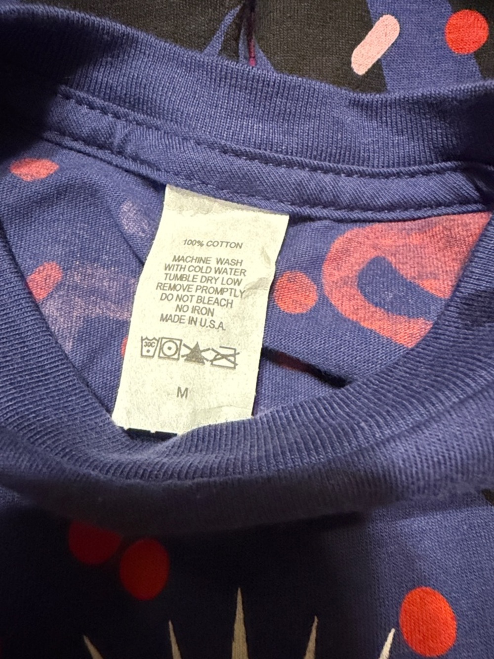 Pop-Tarts Cherry Graphic Tee - Blue & Red, Size M - Picture 4 of 4